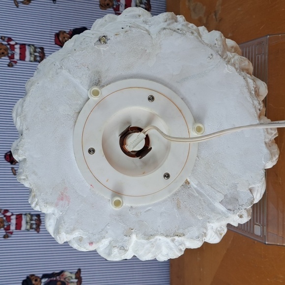 Vintage 1997 Matrix Santa Claus molded light up head moon & stars Christmas - Picture 6 of 6